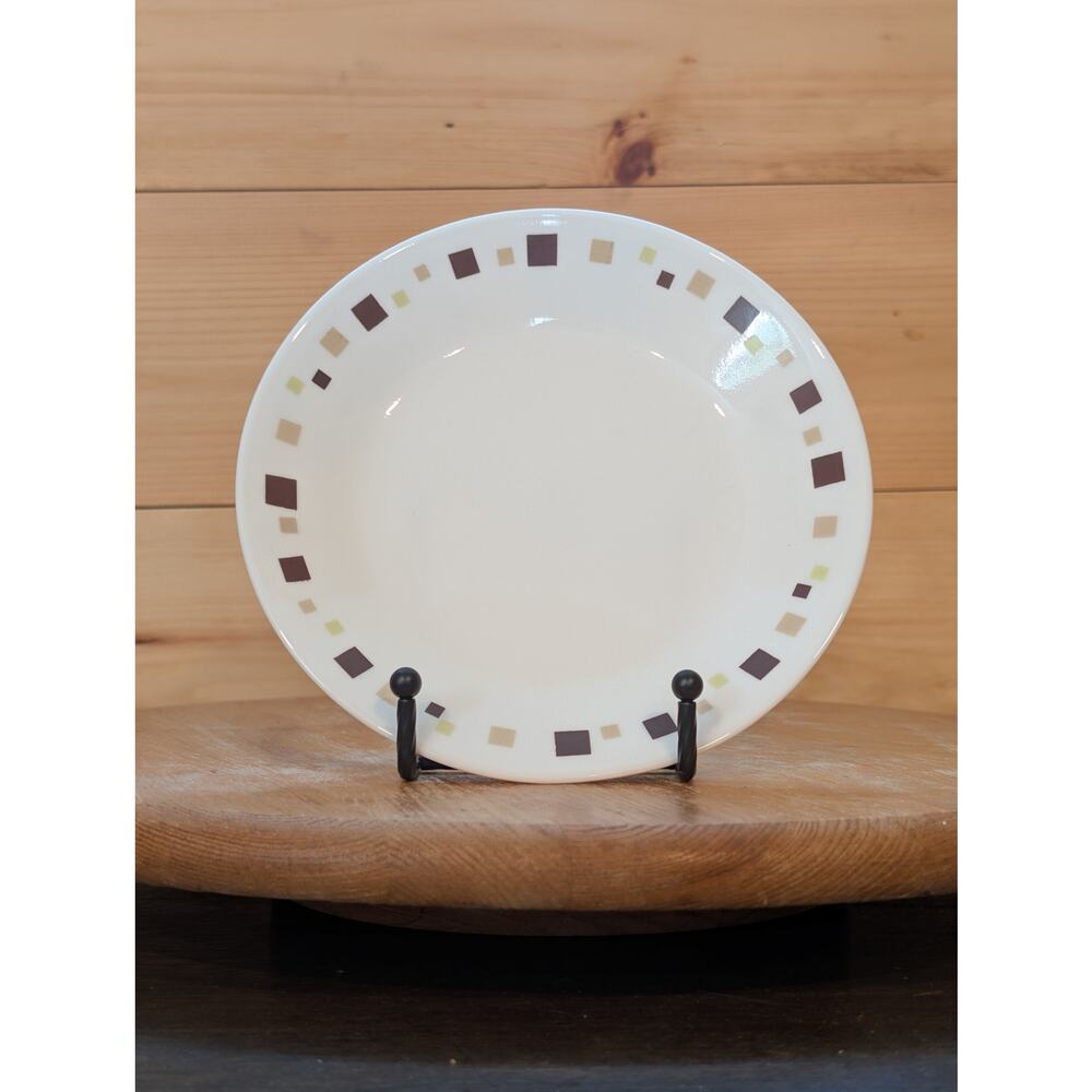 Corelle Geometric Luncheon Plate by Corning – Vintage Mid-Century Style